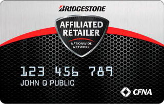 Bridgestone afiliated retailer card